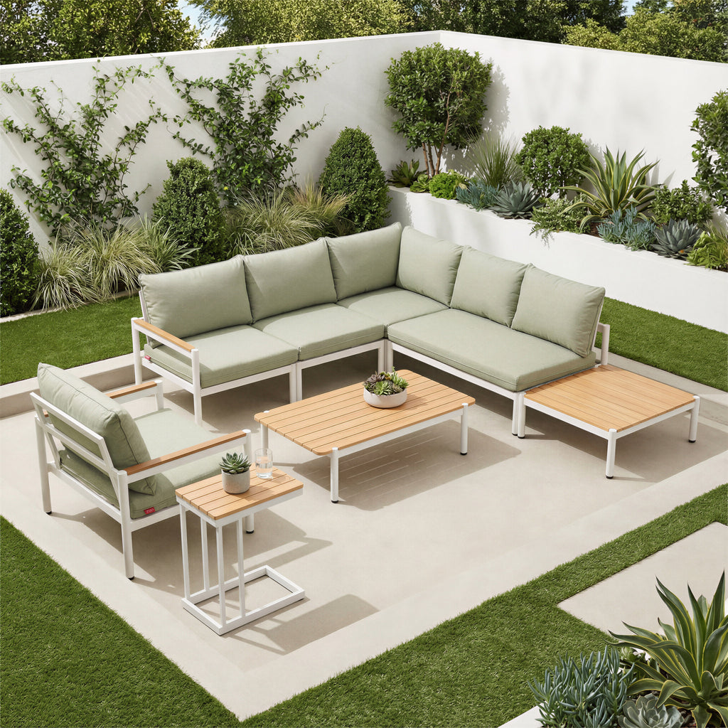 Lychee Modular Sectional Green